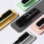 Cordless Hair Straightener Brush for Travel Portable Hair Straightener Comb with Negative Ion Mini hot Brush for Women, on-The-go Rechargeable with LED Display Anti-Scald Protection