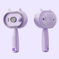 Hair Brush, Rechargeable Anti-Static Massage Air Cushion Comb Beige Cat