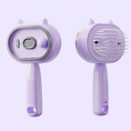 Hair Brush, Rechargeable Anti-Static Massage Air Cushion Comb Beige Cat