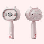 Hair Brush, Rechargeable Anti-Static Massage Air Cushion Comb Beige Cat