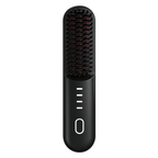 Cordless Hair Straightener Brush, Portable Negative Ion Hot Comb 4 Temperature Settings, Anti-Scald