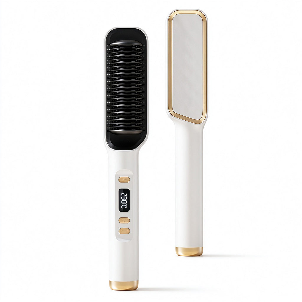 Negative ion straightener, lazy curling rod, two-in-one hair curling and straightening clamp, electric curling comb