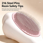 Cat Paw Comb ,Cat Brush for Shedding, Self Cleaning Brush for Long & Short Hair Cats