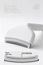Premium Pet Deshedding Tool ，Small Professional Self-Cleaning Undercoat Brush for Dogs & Cats ，Stainless Steel Grooming Blade with One-Click Hair Release Button